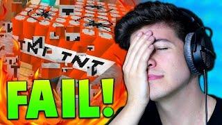 EPIC TNT FAIL  Minecraft TEAM SKYWARS with PrestonPlayz & Kenny