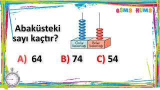 2. Sınıf - Matematik  Test Çöz  Doğal Sayılar  5 Soru 5 Cevap 