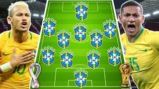 Brazil Predicted Lineup World Cup Qatar 2022  Brazil lineup for world cup 2022  Neymar Vinícius