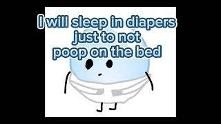 bubble from BFB sleeps in diaper