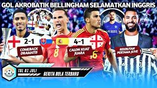 HASIL EURO 2024 Gol Cantik Bellingham Selamatkan Wajah Inggris  Spanyol sikat Georgia