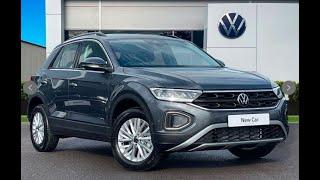 Brand New Volkswagen T-Roc Life 1.5 TSI DSG Indium Grey  Wrexham Volkswagen