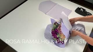 How to wrap a FLOWER PETALS BOUQUET  #wrappingflowers