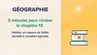 Habiter un espace de faible densité à vocation agricole Géographie 6e