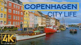 4K Copenhagen Denmark - City Walking Tour - Traveling Around Europe - Part 1