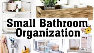 15 *CLEVER* SMALL BATHROOM ORGANIZATION IDEAS