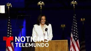 Primer discurso de Kamala Harris como vicepresidenta electa de EE.UU  Noticias Telemundo