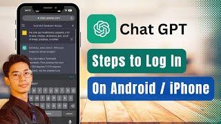 How to Login ChatGPT on Android  iPhone