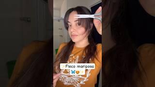 Fleco mariposa  #viral #hairstyle #hair #peinados #haircut #viralshort #hairstyles #haircare