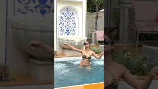 Water Baby Tridha Choudhury hot pool dance in bikini 