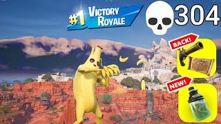 304 Elimination Solo Vs Squads Zero Build Gameplay Wins Fortnite chapter 5