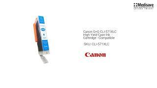 Canon G G CLI 571XLC High Yield Cyan Ink Cartridge Compatible CLI 571XLC