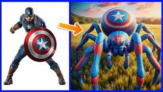 AVENGERS But SPIDER VENGERS  all Marvel & DC characterS 2024 #AI #superheroes