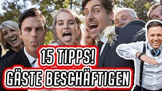 Hochzeitsgäste beschäftigen 15 Tipps um diese zu unterhalten