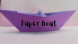 Paper Boat  How to make paper Boat  Origami crafts  The Creative Kidz