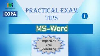 Important Practical exam tips - MS-Word   ITI COPA  Malayalam