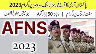 Armed Forces Nursing Services AFNS 2023  Join Pakistan Army as Lieutenant Nurse 