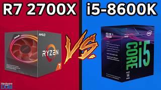 Ryzen 7 2700X vs Core i5 8600K - Full Performance Comparison