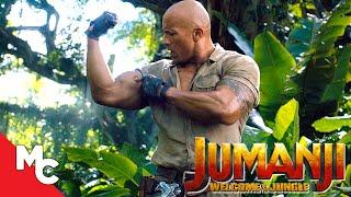 Jumanji Welcome to the Jungle  Landing In The Jungle Scene  Dwayne Johnson  Jack Black