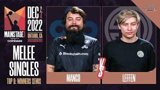 Mang0 Falco vs Leffen Fox - Melee Top 8 Winners Semi-Final  - Mainstage 2022