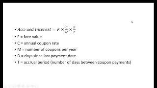 Clean and Dirty Bond Prices