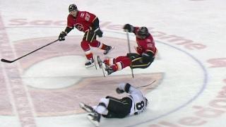 Doughty ducks out of the way of huge Tkachuk hit