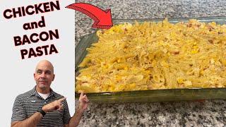 WHATS FOR DINNER FAIL  CHICKEN and BACON PASTA BAKE RECIPE