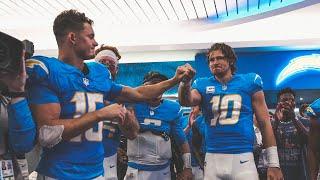 Jim Harbaugh Locker Room Victory Speech vs Saints  LA Chargers