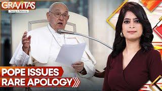 Gravitas Pope Francis apologizes after homophobic slur