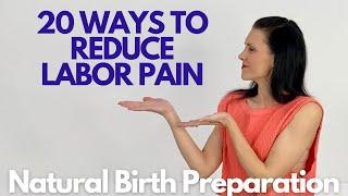 20 ways to reduce labor pain  How to have a NATURAL BIRTH  natural birth story