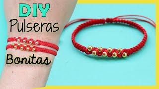  PULSERA Fácil de hacer con HILO y NUDO ZIG ZAG  Aprende a hacer una pulsera de moda