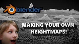 Making 3-D World Heightmaps from Scratch - Blender GIMP 3D Modeling Terrain and followup ideas