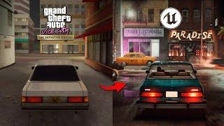 GTA Vice City Remake - Rockstar VS Teaserplay Unreal Engine 4 vs Unreal Engine 5