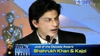 YouTube - Shahrukh - Kajol Best Jodi of the Decade -16th Annual Star Screen Awards 2010 - HD.flv