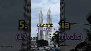 Top 10 Most Visited Countries In Asia#shorts #viral #top10 #youtubeshorts