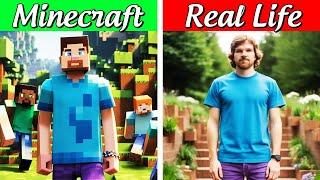 ALL MINECRAFT MOBS VS IN REAL LIFE  MINECRAFT characters items 2024