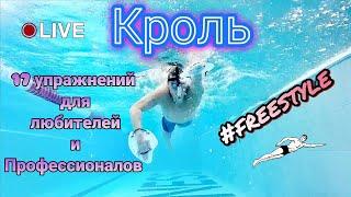 КРОЛЬ 17 УПРАЖНЕНИЙ ДЛЯ ЛЮБИТЕЛЕЙ И ПРОФЕССИОНАЛОВ #freestyle #swimming #упражнениядляплавания