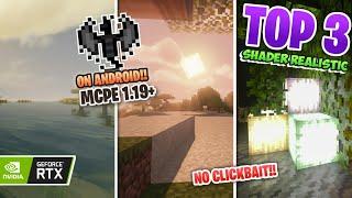 AKHIRNYA‼️TOP 3 SHADER MCPE 1.19+ RENDER DRAGON SUPPORT  DI ANDROID LOWMEDIUM DEVICE mcpejava