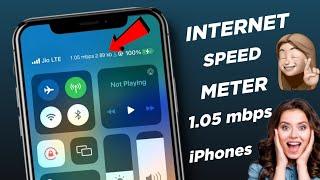 How To Enable Internet Speed  Meter in iPhone  How To Get Data Speed On Notification Bar In iPhone