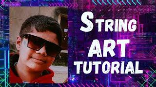 Trying string art  #crafteraditi #souravjoshiartsMusicNever Let Me GoMusicianJiaye