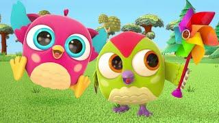 Hop Hop the OwlPinwheel. Educational cartoons for kids. Kids learning videos