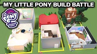 MY LITTLE PONY BEDROOM BUILD BATTLE in Bloxburg