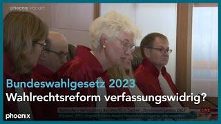 BVerfG Mündliche Verhandlungen zum Bundeswahlgesetz 2023  23.04.24
