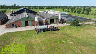 Grasland bemesten 2024  Beute  Massey Ferguson + Roelama  Gülle ausbringen  Manure Injection