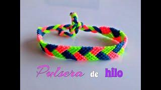 PULSERA FÁCIL de HILO con NUDOS MACRAME.