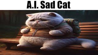 A.I. Sad Cat Videos be like
