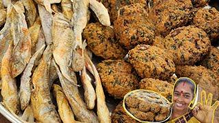 கீரை நகர கருவாட்டு வடை தொக்கு  Karuvadu Vadai Thokku  Dry fish kulambu in tamil