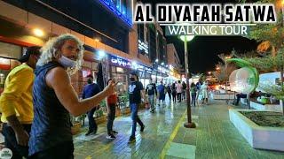 4K Local Vibes at AL DIYAFAH Street SATWA Dubai Night Walking Tour