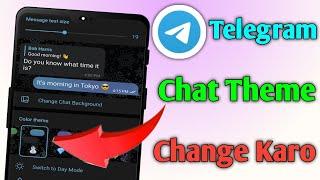 how to change Telegram chat theme  telegram ka theme kaise change kare