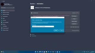 Product Activate key For Windows 11 Pro and Workstation